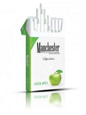 Сигареты Manchester Green Apple Superslims